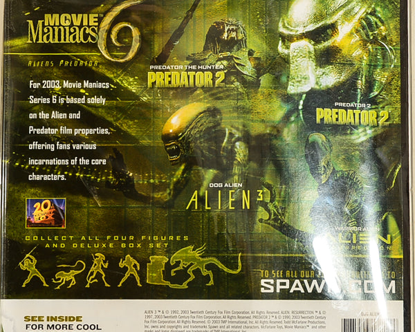 2003 McFarlane Toys Movie Maniacs Series 6 Alien and Predator Dog Alien Action Figure