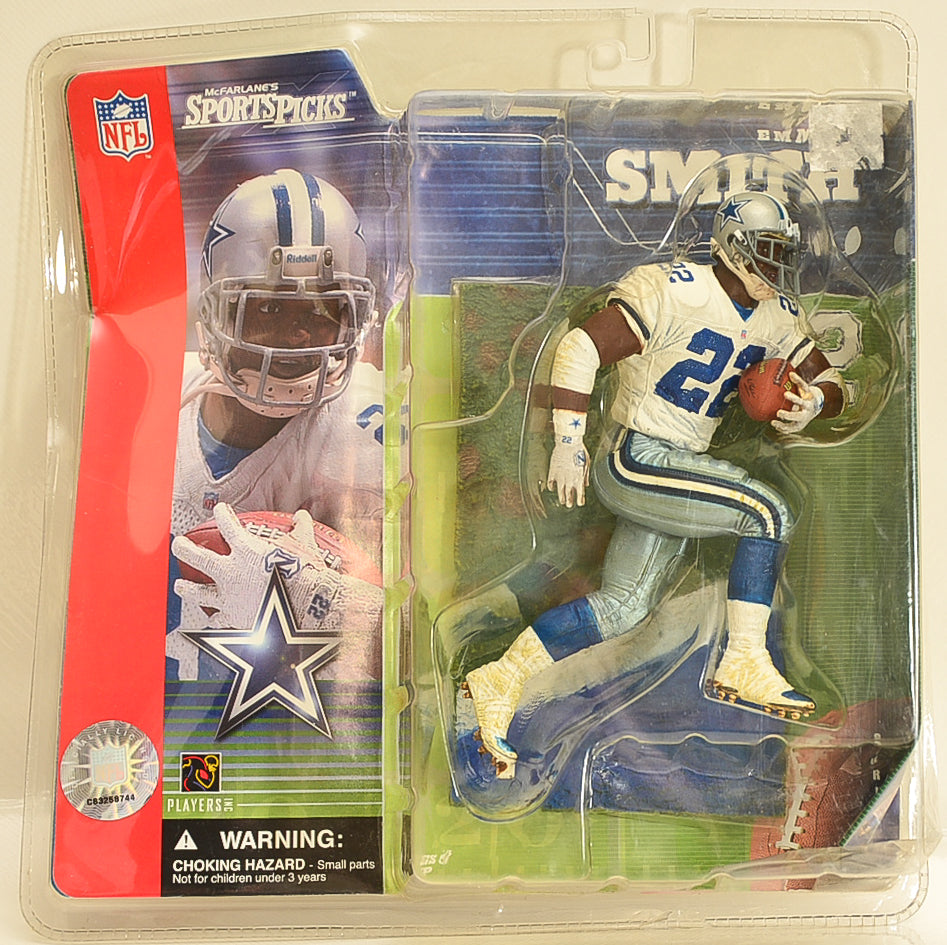 Dallas Cowboys - McFarlane - Emmit Smith (White Jersey) – Overtime