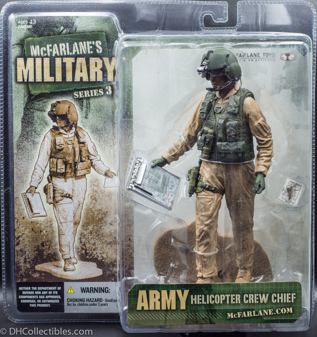 2006 McFarlane Military Series 3 Army Helicopter Female Crew Chief African American - Action Figure