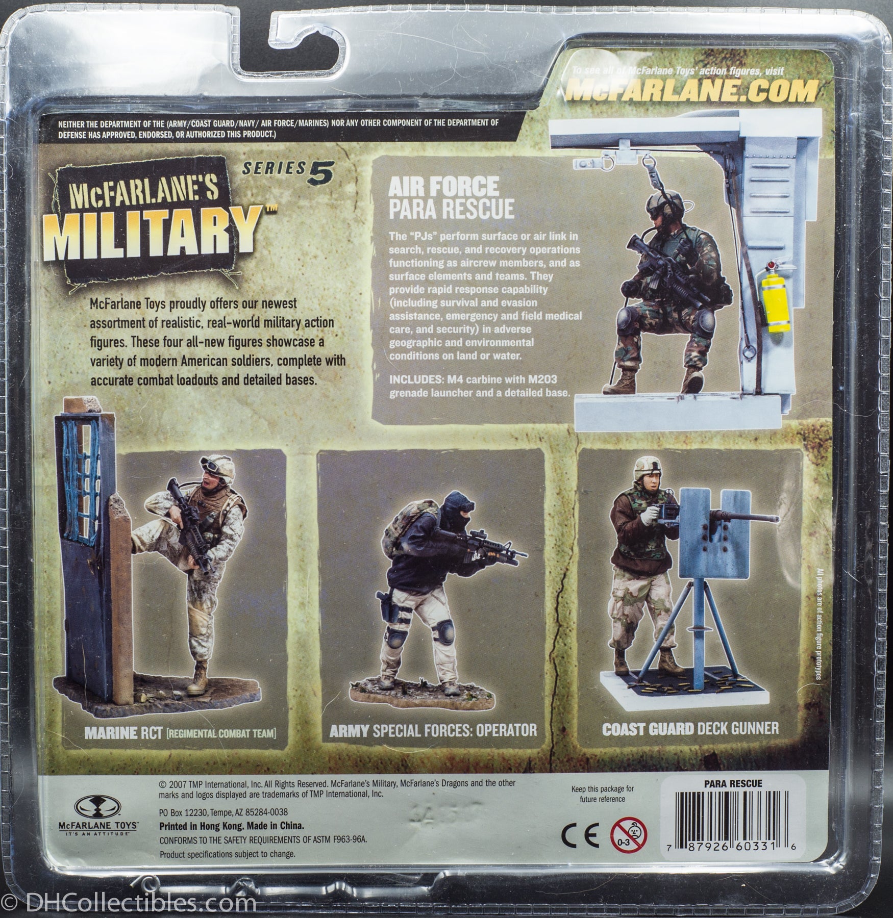 2012 McFarlane's Military Series 5 Air Force Para Rescue Action