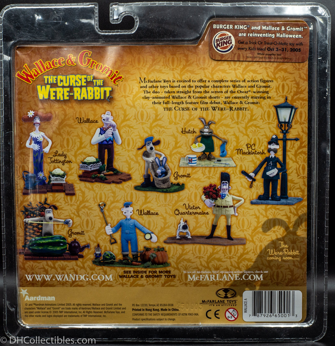 2005 McFarlane Wallace & Gromit The Curse of the Were-Rabbit - Wallace Action Figure