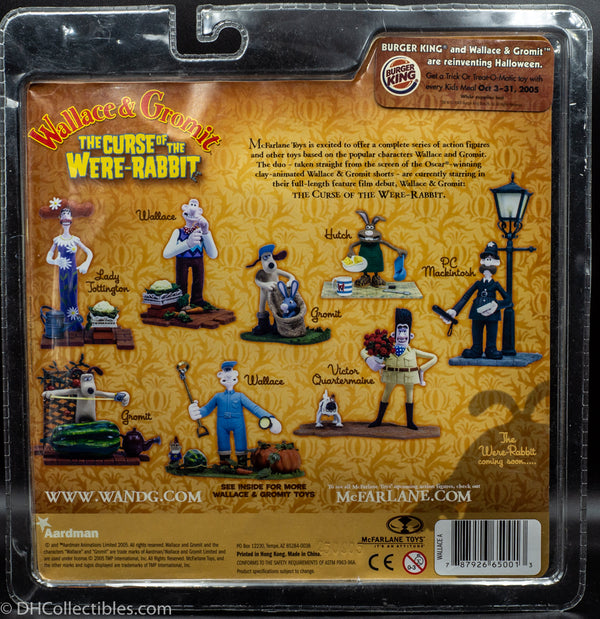 2005 McFarlane Wallace & Gromit The Curse of the Were-Rabbit - Wallace Action Figure