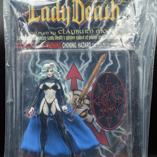 1997 Moore Action Collectibles Lady Death - Action Figure - Signed with Certificate of Authenticity