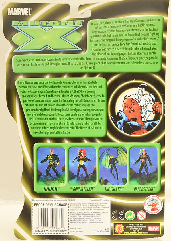 ToyBiz 2001 Mutant X Bloodstorm Action Figure
