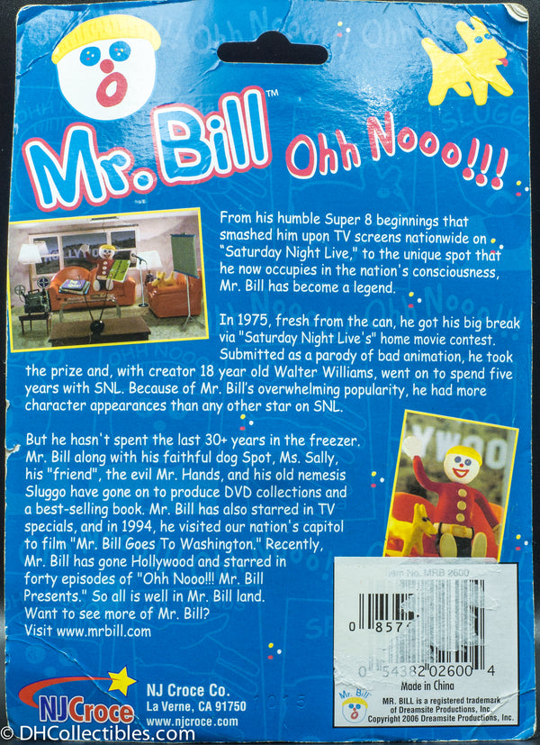 Vintage NJ Croce Oh No Mr Bill Mr Bill Bendable - Action Figure