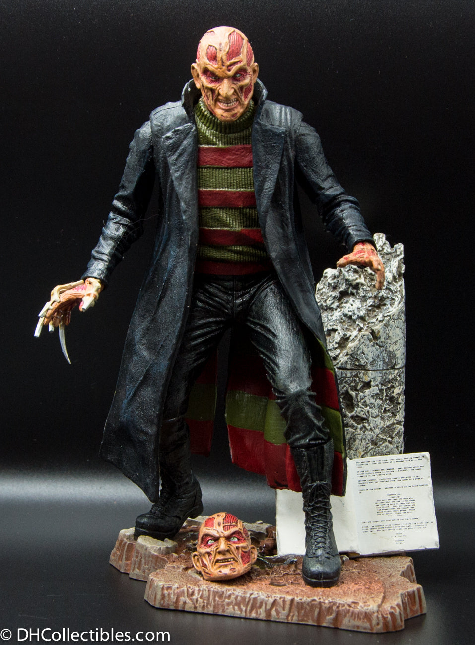 2015 NECA Cult Classics New Nightmare Freddy Krueger w/ Movie Script - Loose