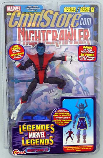 2005 Toy Biz Marvel Legends Series 9 Nightcrawler - Action Figure BAF Galactus