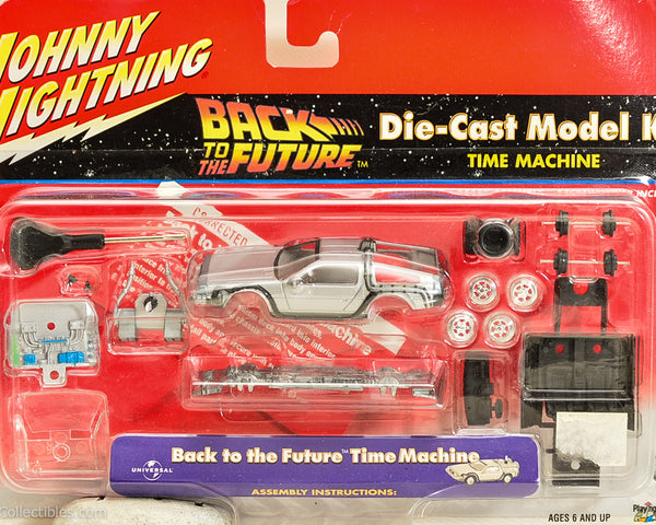 2001 Johnny Lightning Back to the Future Time Machine Die Cast Model Kit 1:64