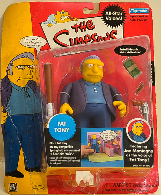 Playmates - The Simpsons - Interactive Fat Tony - Action Figure