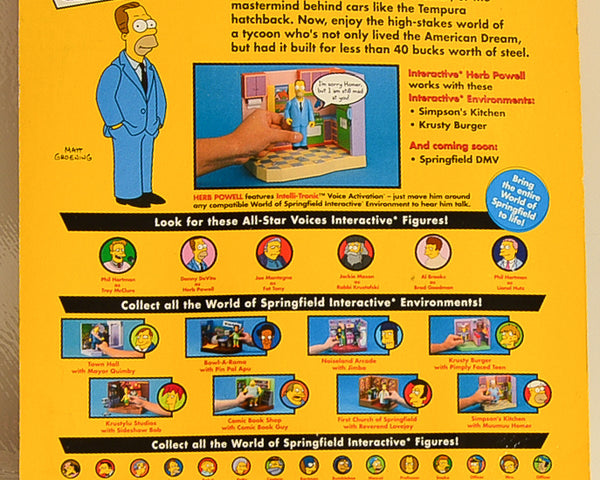 Playmates - The Simpsons - Interactive Herb Powell - Action Figure