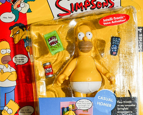 2001 Playmates The Simpsons Intelli-Tronic Series 4 Casual Homer Action Figure