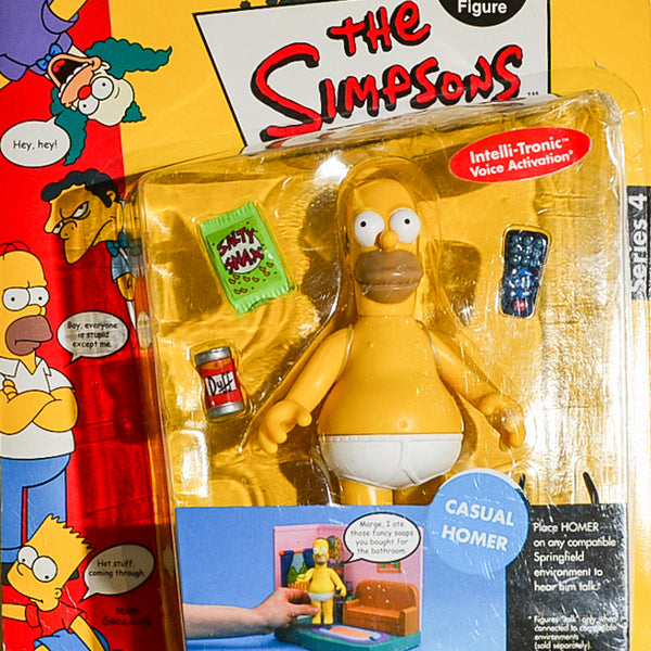 2001 Playmates The Simpsons Intelli-Tronic Series 4 Casual Homer Action Figure