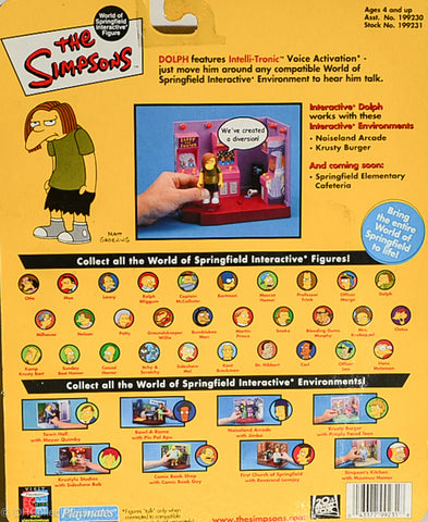 2001 Playmates The Simpsons Intelli-Tronic Series 7 Dolph Action Figure