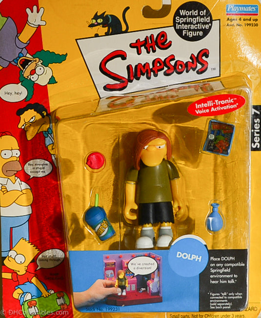 2001 Playmates The Simpsons Intelli-Tronic Series 7 Dolph Action Figure
