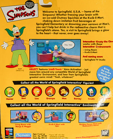 2000 Playmates The Simpsons Intelli-Tronic Krusty The Clown Action Figure
