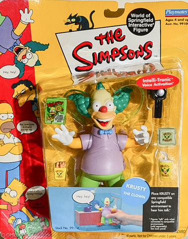 2000 Playmates The Simpsons Intelli-Tronic Krusty The Clown Action Figure