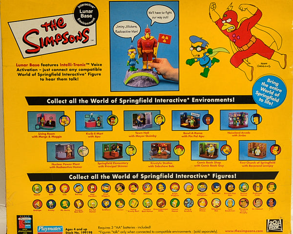 Playmates - The Simpsons - Interactive Lunar Base with Milhouse & Rainier Wolfcastle - Action Figure