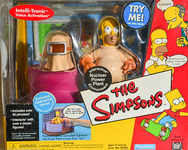 2000 Playmates The Simpsons Intelli-Tronic Nuclear Power Plant Interactive Environment