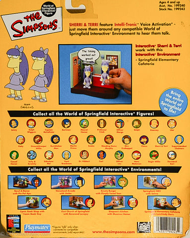 2002 Playmates The Simpsons Intelli-Tronic Sherri & Terri Action Figures