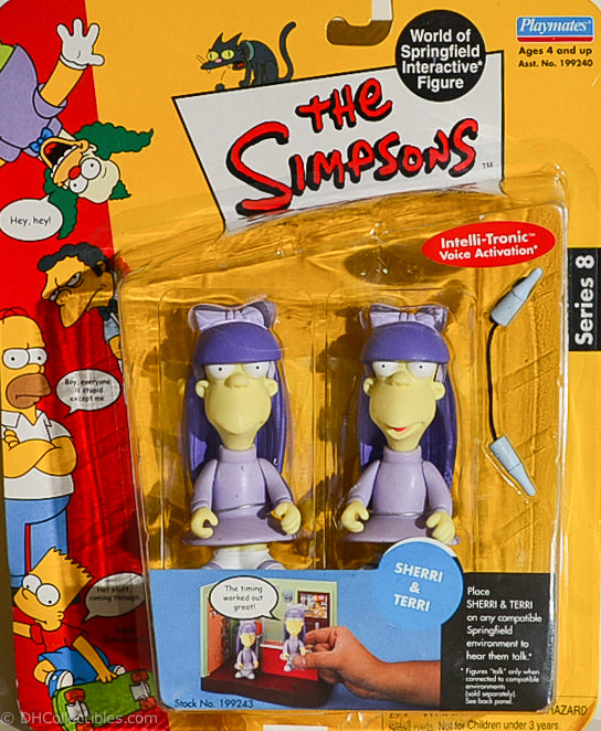 2002 Playmates The Simpsons Intelli-Tronic Sherri & Terri