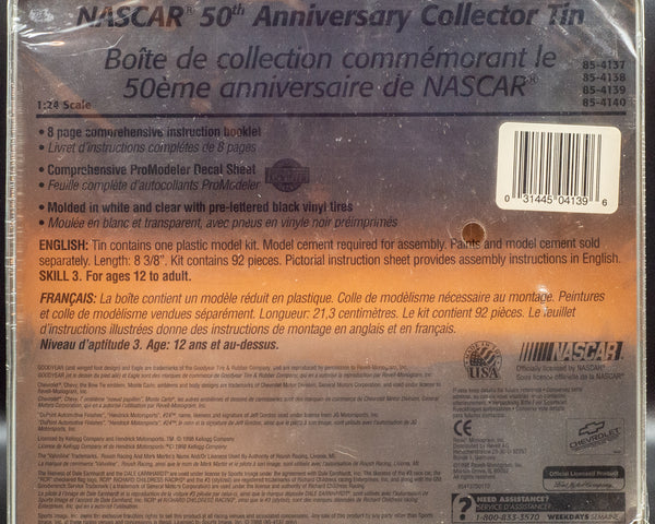 Revell Nascar 50th Anniversary Collector Tin Terry Labonte #5 Kelloggs Corn Flakes 1:24 Scale Plastic Model Kit - Includes Tin Case