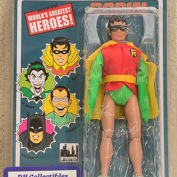 Figures Toy Co  World's Greatest Heroes  - Robin - Series 1 Action Figure 8" Mego Retro