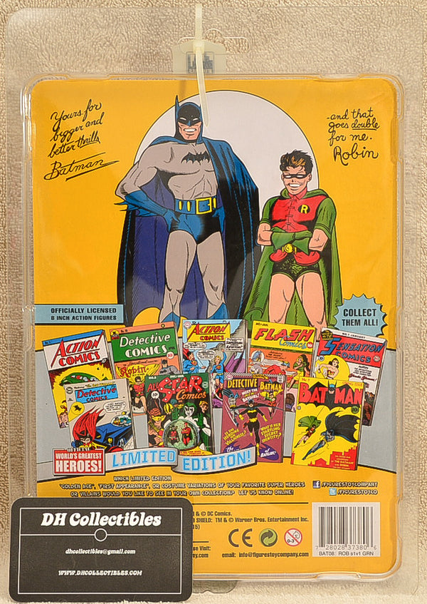 Figures Toy Co. - World's Greatest Heroes Series - Robin The Boy Wonder Action Figure 8" Mego Retro