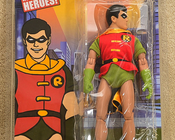 Figures Toy Co. World's Greatest Heroes - Robin Super Friends Series 1 Action Figure 8" Mego Retro