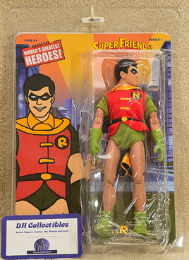 Figures Toy Co. World's Greatest Heroes - Robin Super Friends Series 1 Action Figure 8" Mego Retro