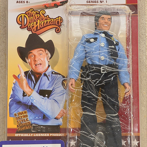 Figures Toy Co The Dukes of Hazzard Series 1 Rosco P Coltrane Action Figure 8" Mego Retro