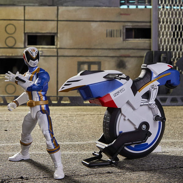 2020  Hasbro Power Rangers SPD Omega & Uniforce Cycle Action Figure