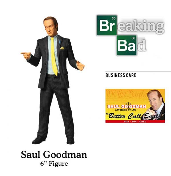 2014 Mezco Breaking Bad Saul Goodman 6" Action Figure