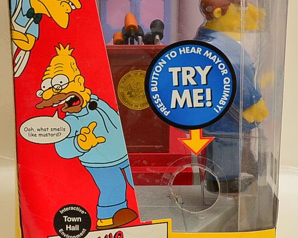 Playmates - The Simpsons - Interactive Town Hall with Mayor Quimby - Action Figure
