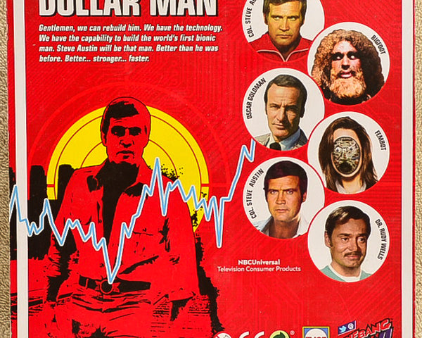 EMCE BIF BANG POW Six Million Dollar Man Bigfoot - Includes Exclusive Keychain 8" Action Figure