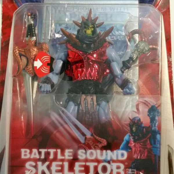 2001 Masters of the Universe Battle Sound Skeletor with The Problem with Power Video -  Action Figure