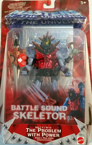 2001 Masters of the Universe Battle Sound Skeletor with The Problem with Power Video -  Action Figure