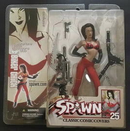 2004 Spawn Classic Covers Series 25 Biker Chick Red Variant Action Figure