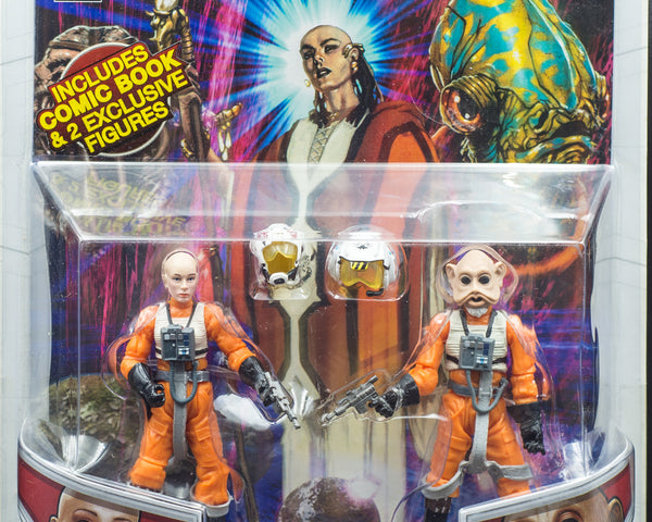 2009 Hasbro Star Wars Comic Packs Plourr Ilo & Dllr Nep Action Figures