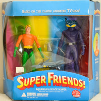 2003 DC Direct Super Friends Aquaman & Black Manta Deluxe Action Figure Set