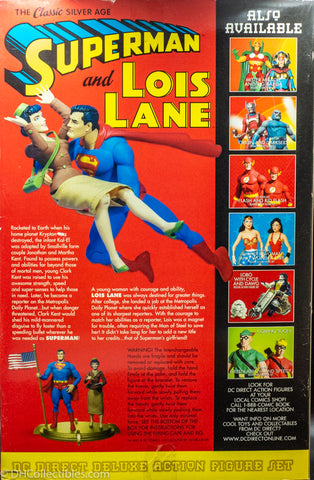 2001 DC Direct Superman and Lois Lane Deluxe Action Figure Set