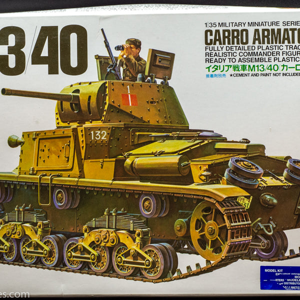 1974 Tamiya 1/35 Italian Carro Armato M13/ 40 Model Kit - Japan Import