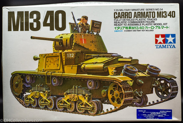 1974 Tamiya 1/35 Italian Carro Armato M13/ 40 Model Kit - Japan Import