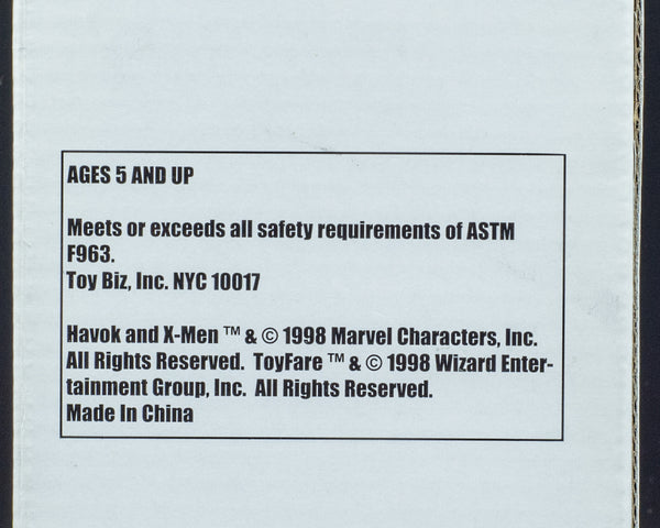 1998 Toy Biz X-Men Havok ToyFare Exclusive 5" Action Figure