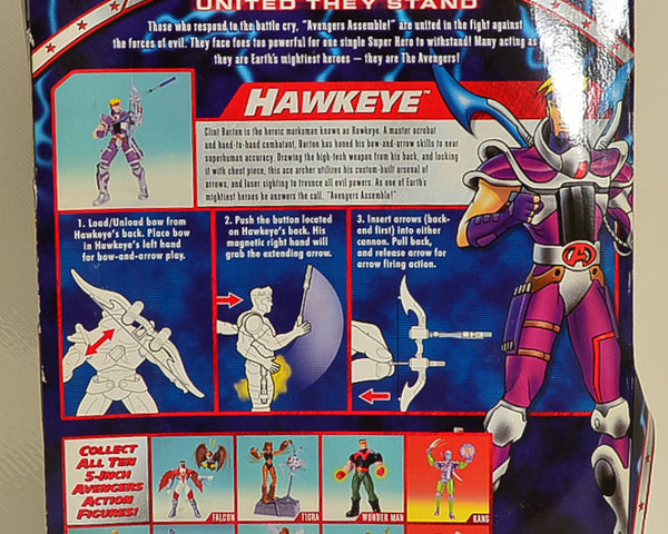 1999 ToyBiz Marvel The Avengers United They Stand - Hawkeye Action Figure