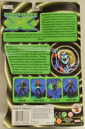 2001 ToyBiz Marvel Mutant X The Fallen 5" Action Figure