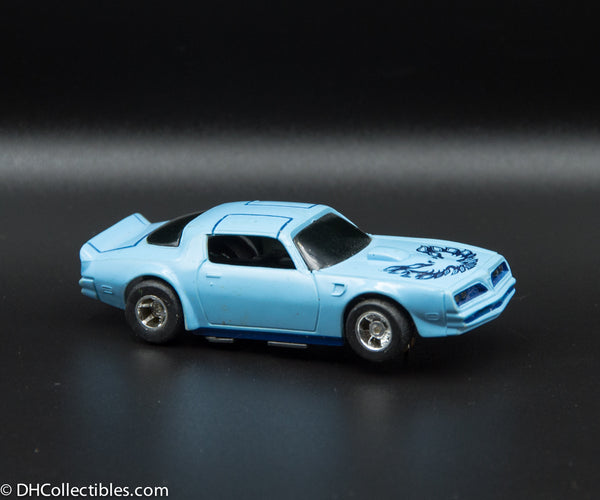 USED Tyco HO Blue w/ Blue Firebird Trans Am Slot Car