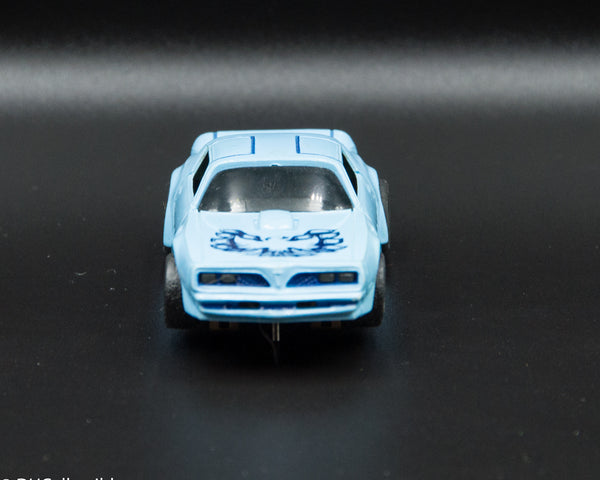 USED Tyco HO Blue w/ Blue Firebird Trans Am Slot Car