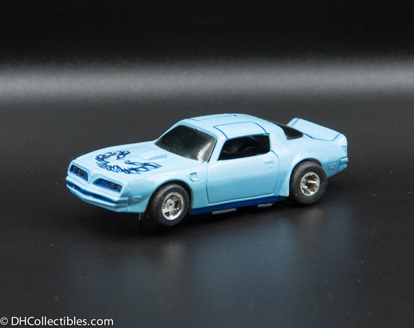 USED Tyco HO Blue w/ Blue Firebird Trans Am Slot Car