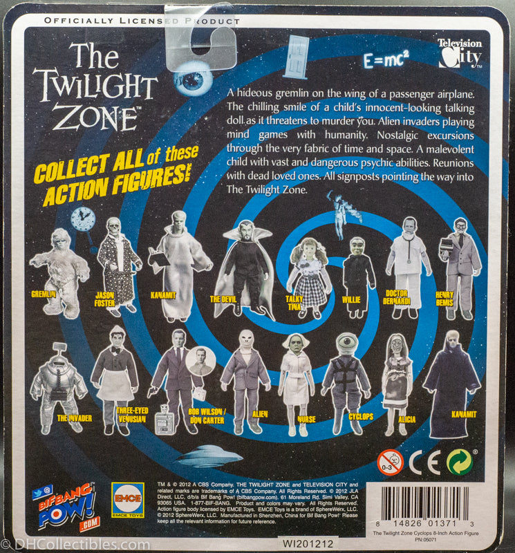 Bif Bang Pow! THE TWILIGHT ZONE Cyclops from Episode 155 "The Fear" - Action Figure