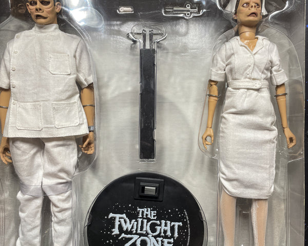 2002 TV Land Special Edition The Twilight Zone - Episode 42 - The Doctor & The Nurse 12 inch Action Figure 2-Pack